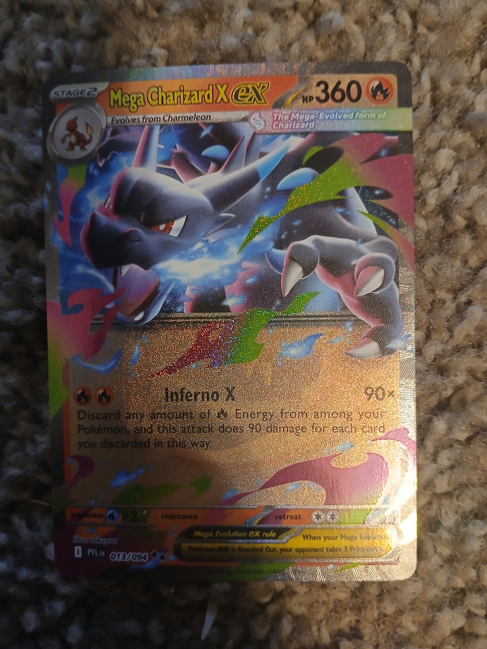 Mega Charizard X Ex 014/094